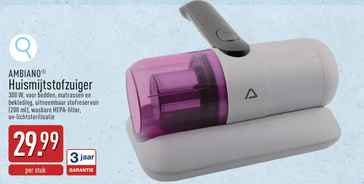 Promotie: Huismijtstofzuiger