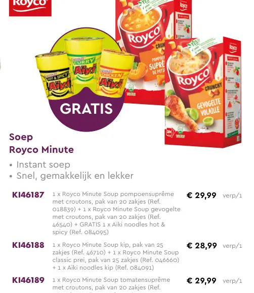 Promotie: Soep Royco Minute