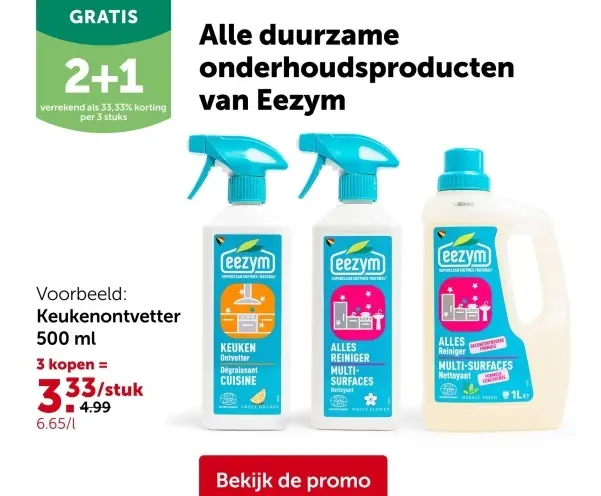 Promotie: Alle duurzame onderhoudsproducten van Eezym