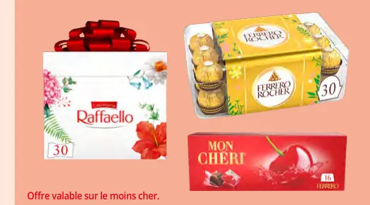 Promotie: Raffaello, Ferrero Rocher, Mon Cheri