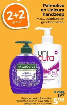 Aanbieding: Palmolive en Unicura handzeep