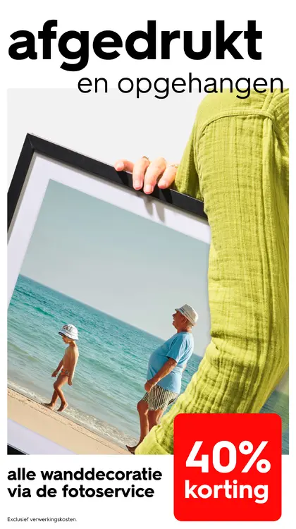 Promotie: alle wanddecoratie via de fotoservice