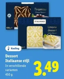 Aanbieding: Dessert Italiaanse stijl