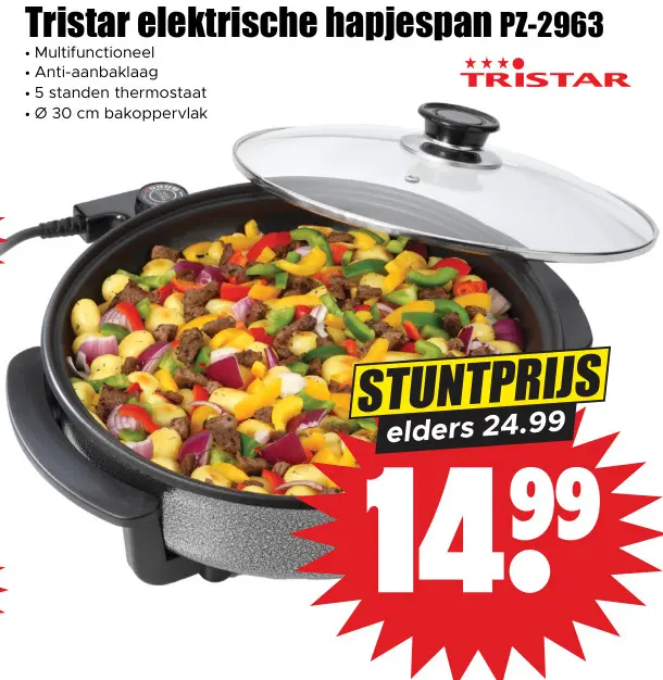Aanbieding: Elektrische hapjespan PZ-2963