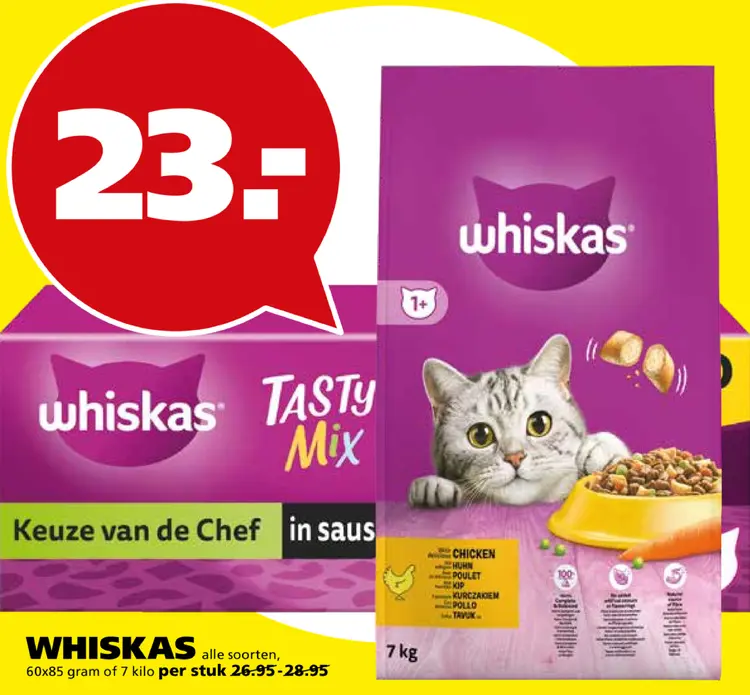 Aanbieding: Whiskas Tasty Mix Keuze van de Chef in saus