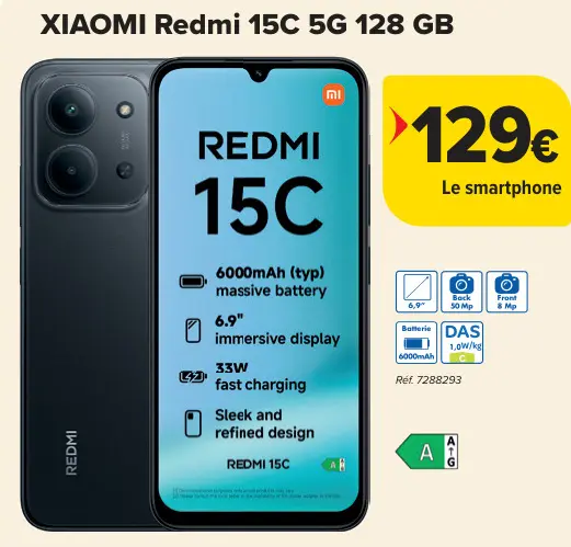 Offre: Redmi 15C 5G