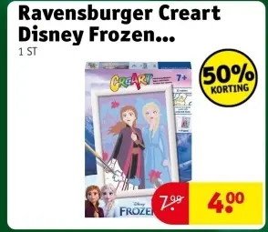 Aanbieding: Ravensburger Creart Disney Frozen Schilderen Op Nummer
