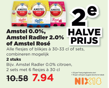 Aanbieding: Amstel 0.0 % , Amstel Radlet 2.0% of Amstel Rosé