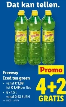 Promotie: Iced tea green