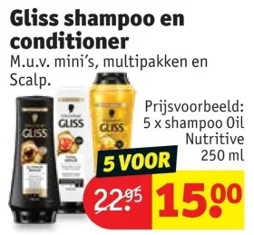 Promotie: Gliss shampoo en conditioner