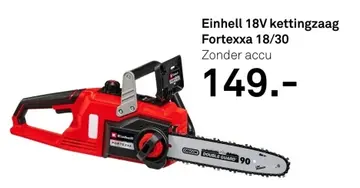 Aanbieding: 18V kettingzaag Fortexxa 18/30