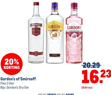 Aanbieding: Gordon's of Smirnoff