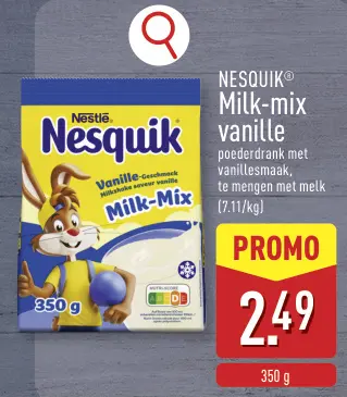 Promotie: Milk-mix vanille