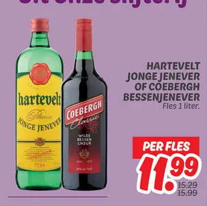 Aanbieding: Jonge Jenever of Coebergh Bessenjenever