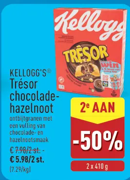 Promotie: Trésor chocolade-hazelnoot