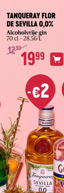 Aanbieding: 70CL TANQUERAY SEVILLA 0%