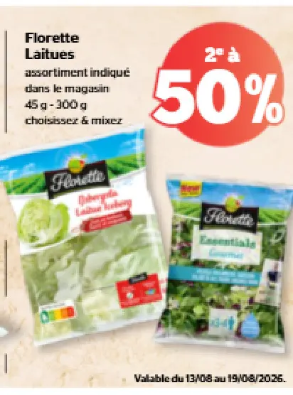Offre: Laitues