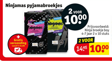 Aanbieding: Ninjamas pyjamabroekjes