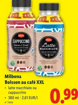 Offre: Milbona Boisson au café XXL