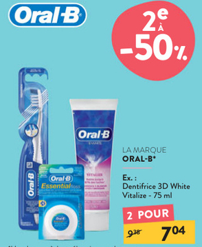 Offre: Dentifrice 3D White Vitalize