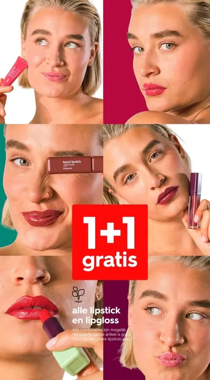 Aanbieding: lipstick en lipgloss