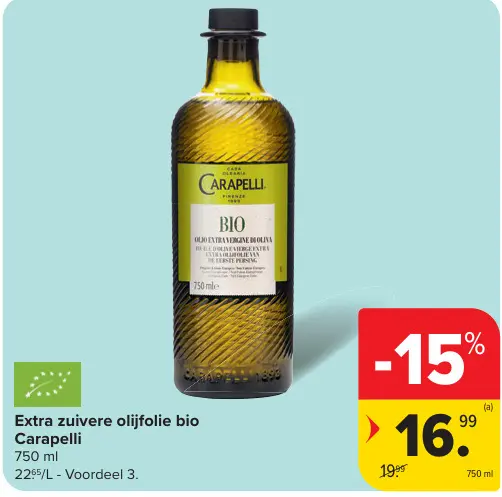 Promotie: Extra zuivere olijfolie bio