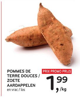 Offre: POMMES DE TERRE DOUCES / ZOETE AARDAPPELEN