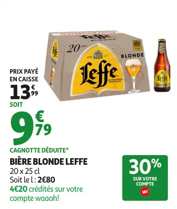Promotie: Bière blonde Leffe