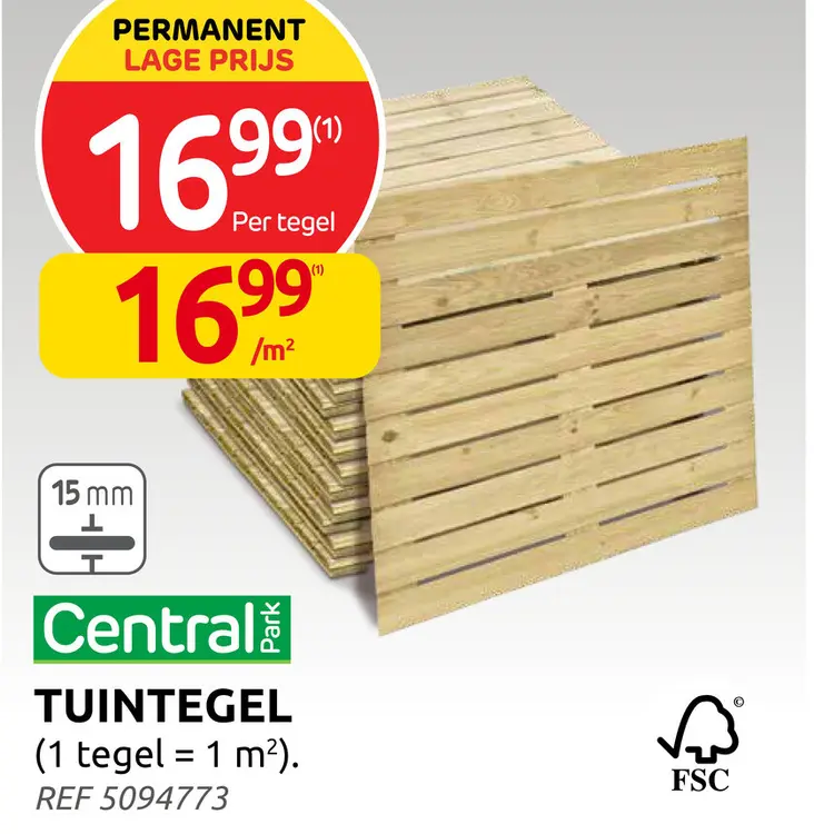 Promotie: Tuintegel