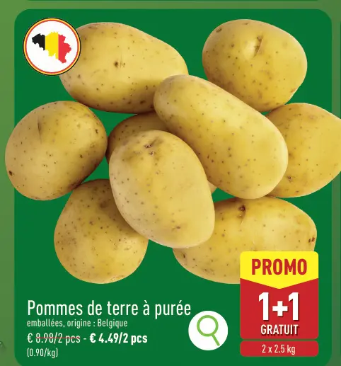 Offre: Pommes de terre à purée