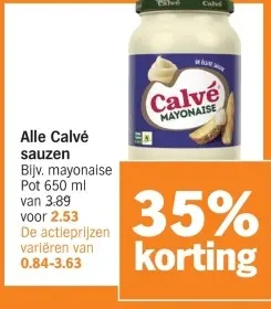 Aanbieding: Alle Calvé sauzen