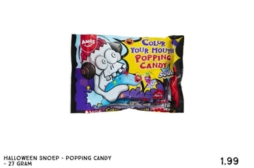 Aanbieding: Halloween snoep - popping candy - 27 gram