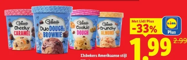 Aanbieding: IJsbekers Amerikaanse stijl