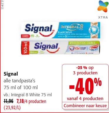 Promotie: Alle tandpasta's