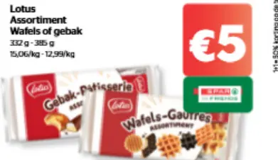 Promotie: Assortiment Wafels of gebak