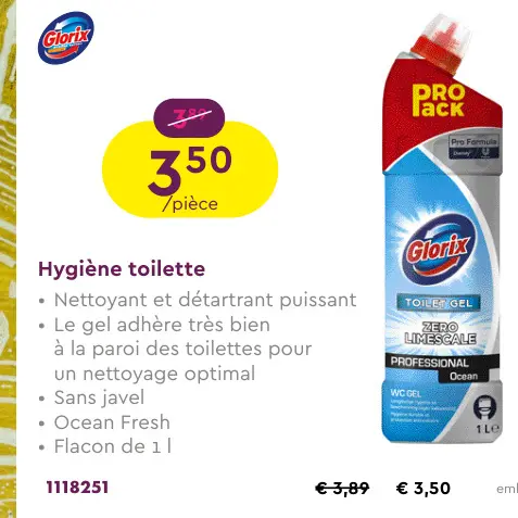 Offre: Hygiène toilette