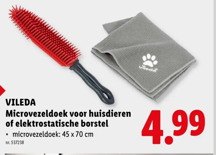 Promotie: Microvezeldoek voor huisdieren of elektrostatische borstel