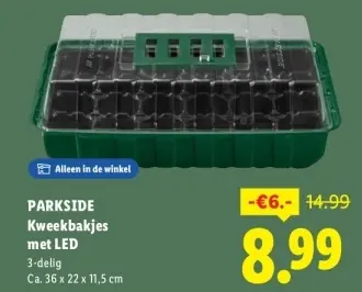 Aanbieding: Kweekbakjes met LED