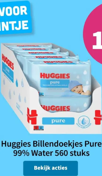 Promotie: Billendoekjes Pure 99% Water