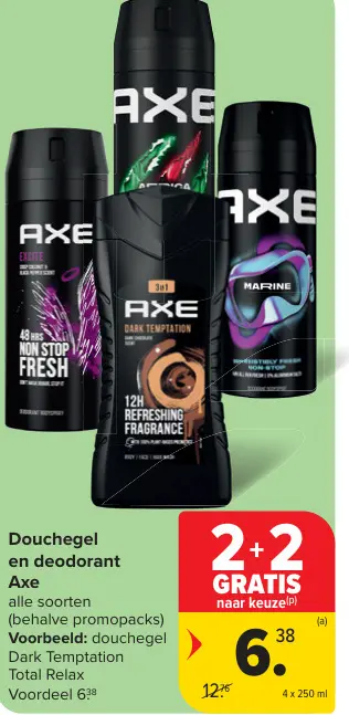 Promotie: Douchegel en deodorant
