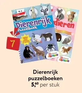 Aanbieding: Dierenrijk puzzelboeken