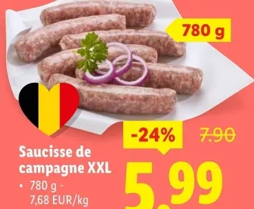 Offre: Saucisse de campagne XXL