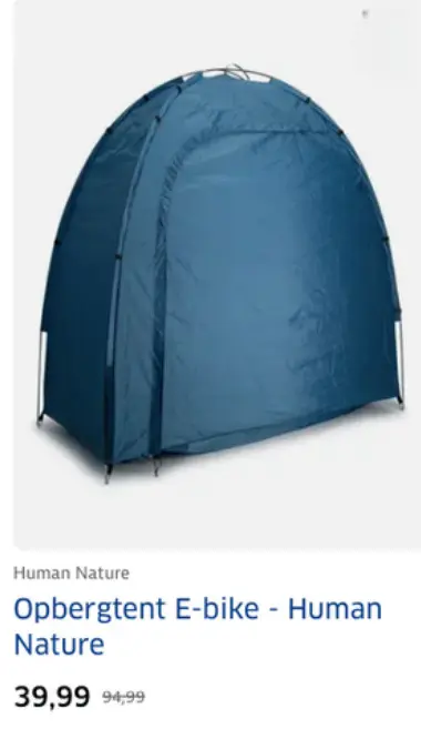 Aanbieding: Opbergtent E-bike