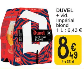Offre: DUVEL + vid. Impérial blond