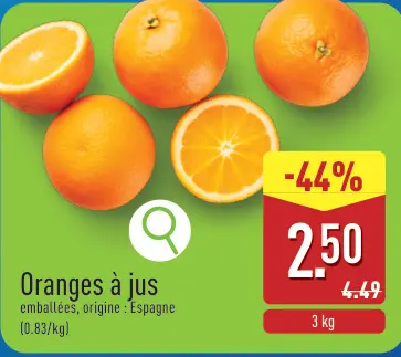 Offre: Oranges à jus