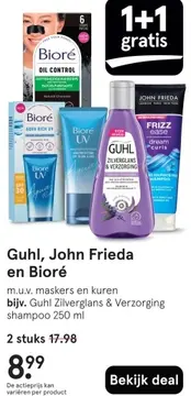 Aanbieding: Guhl, John Frieda en Bioré