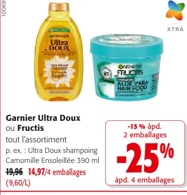 Offre: Ultra Doux shampoing Camomille Ensoleillée