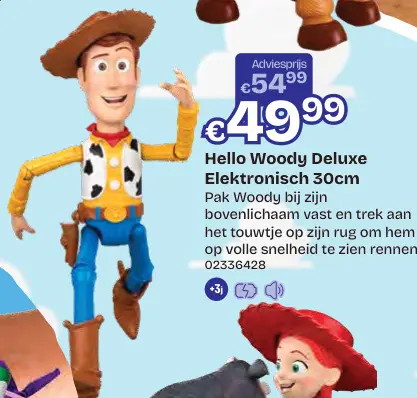 Aanbieding: Hello Woody Deluxe Elektronisch 30cm