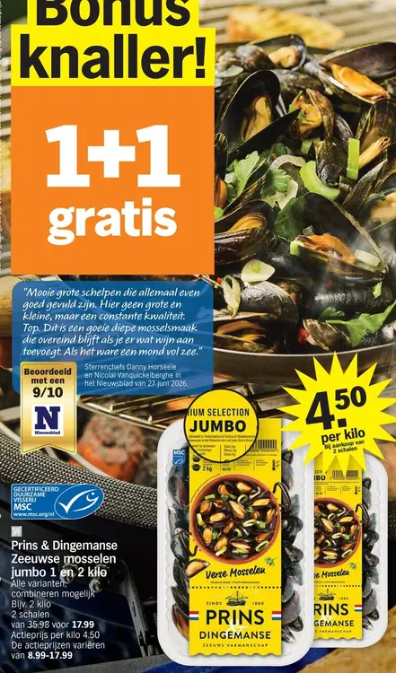 Promotie: Zeeuwse mosselen jumbo