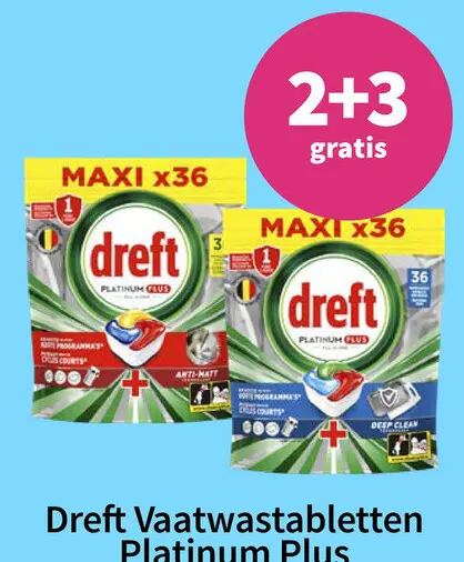 Promotie: Dreft Vaatwastabletten Platinum Plus